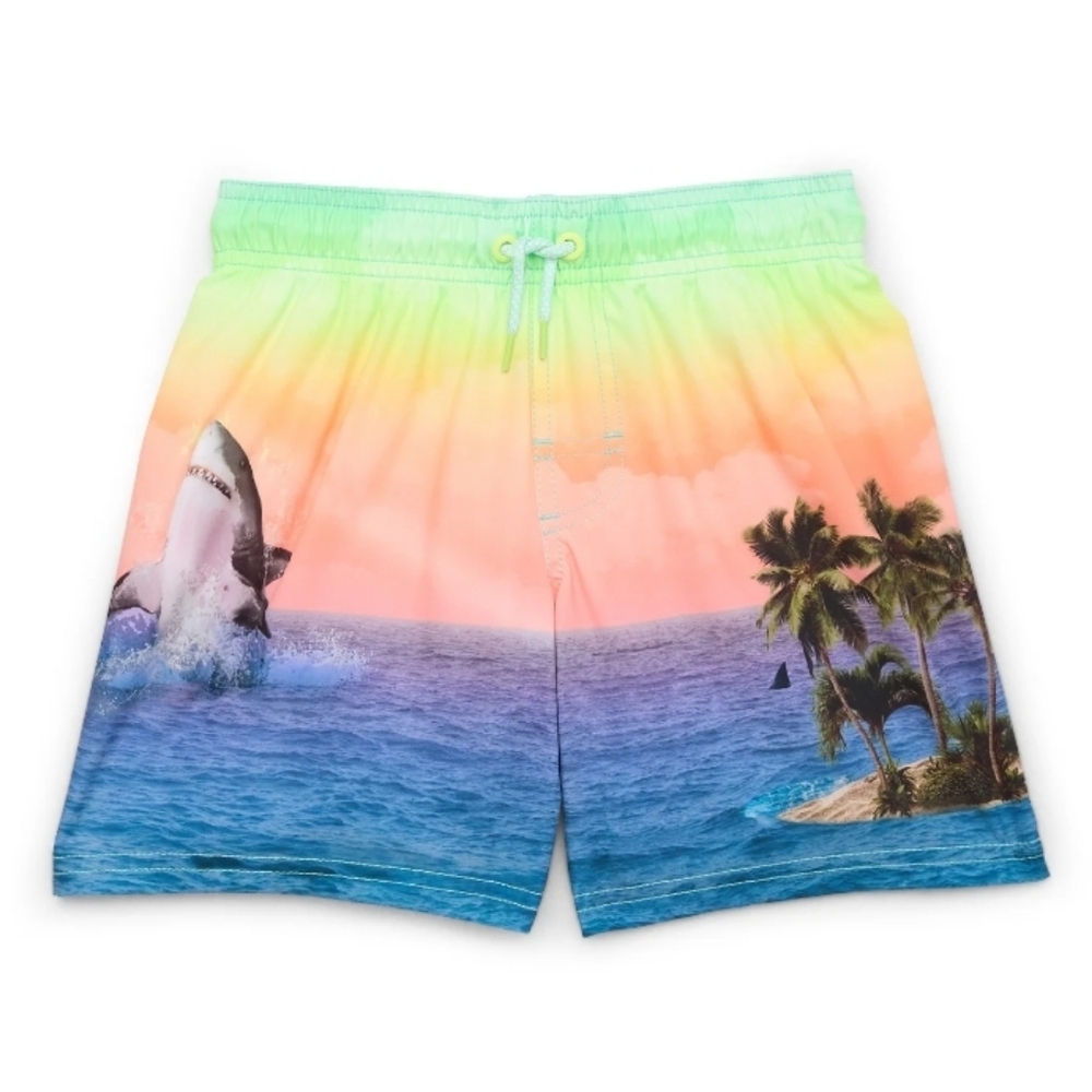 Shark swim trunks